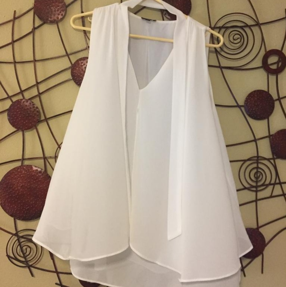 White layered blouse 3XL